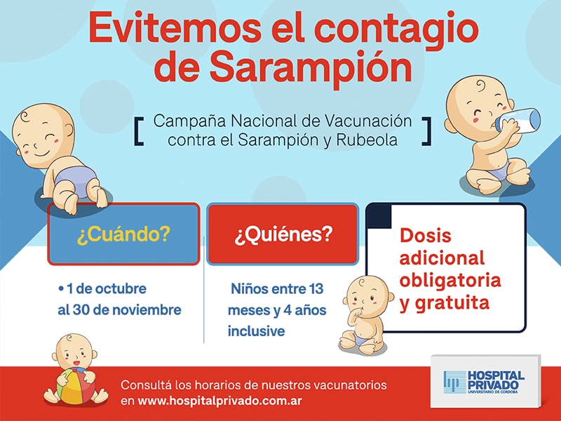 Campaña Nacional de Seguimiento contra Sarampión y Rubéola 2018 - Hospital Privado Cordoba