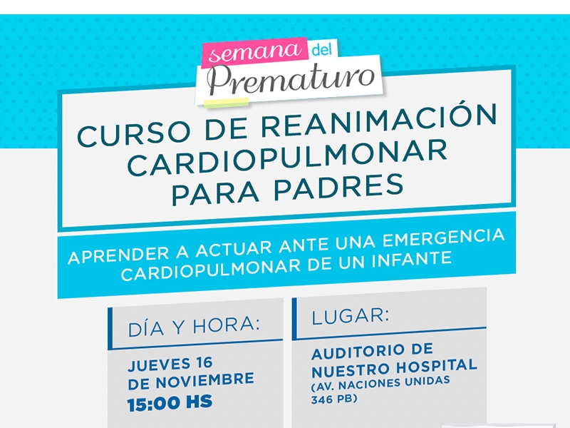 Curso de Reanimación Cardiopulmonar para papás - Hospital Privado Cordoba