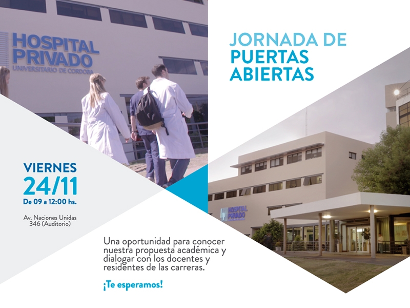 Nuevas Jornadas Puertas Abiertas - Hospital Privado Cordoba