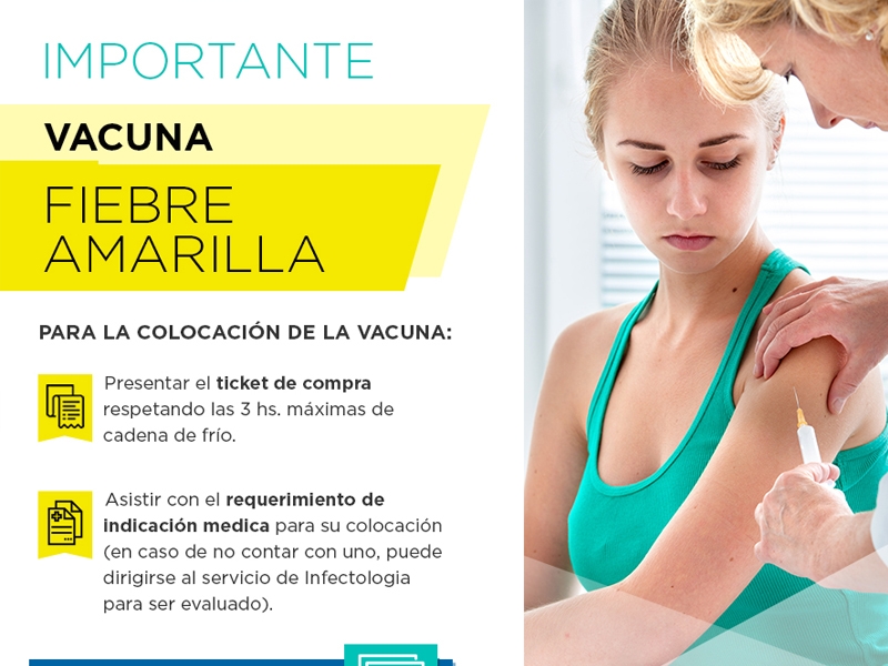 ¡Vacunate contra la Fiebre Amarilla! - Hospital Privado Cordoba