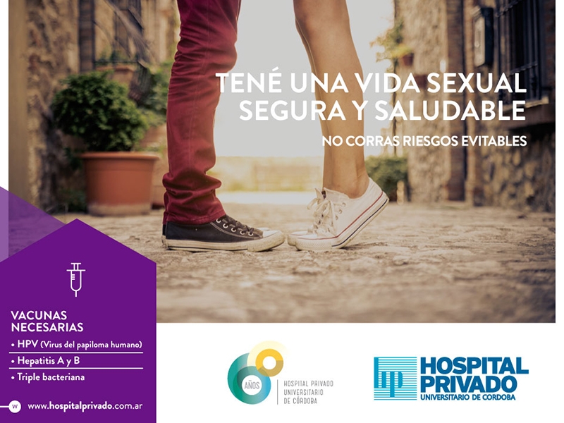 No corras riegos evitables: campaña de vacunación contra enfermedades de trasmisión sexual - Hospital Privado Cordoba