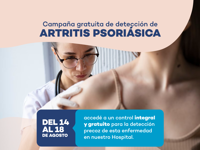 Campaña gratuita de detección de Artritis Psoriásica - Hospital Privado Cordoba