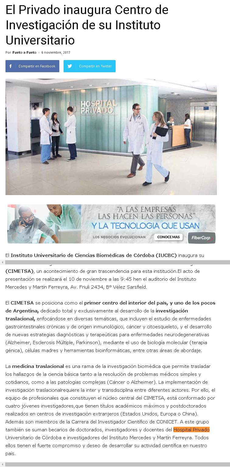 Prensa Hospital Privado Cordoba