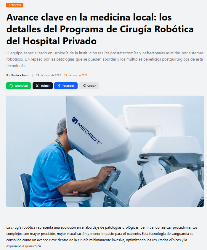 Prensa Hospital Privado Cordoba