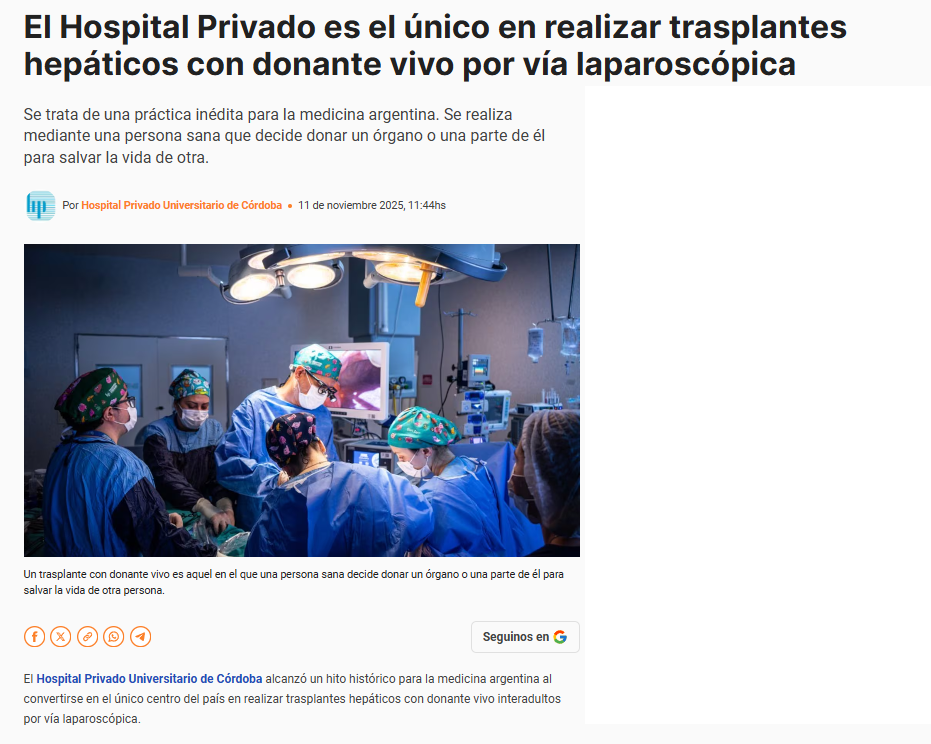 Prensa Hospital Privado Cordoba