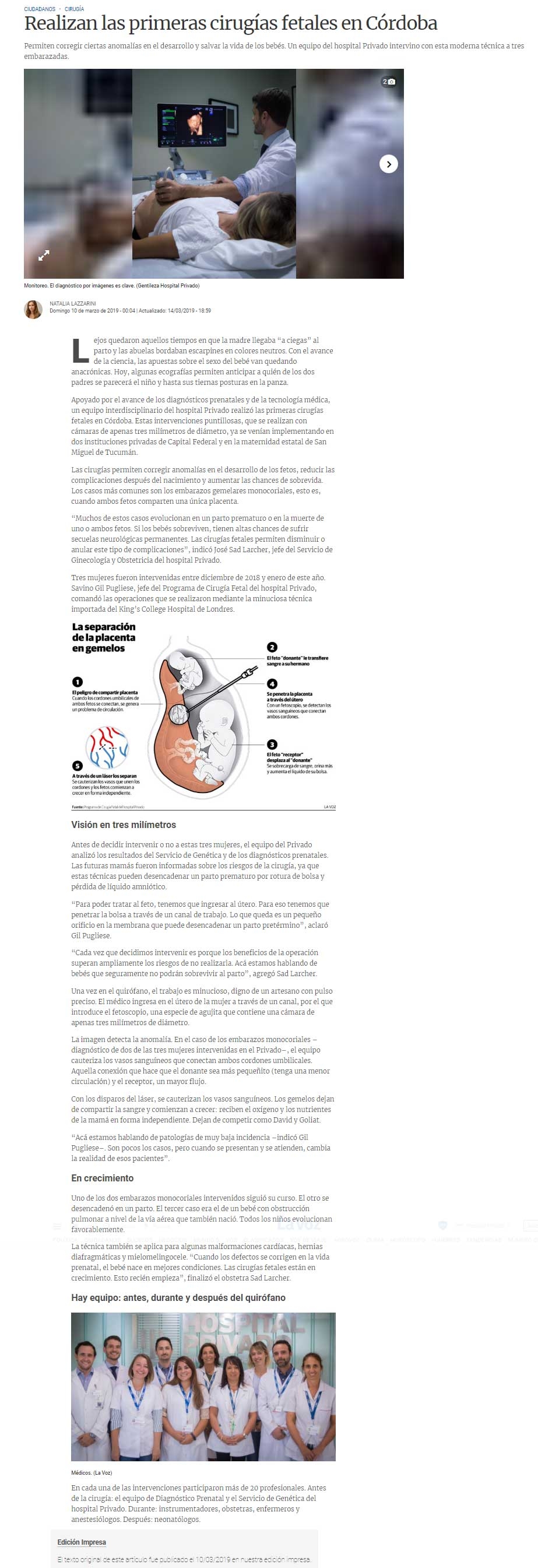 Prensa Hospital Privado Cordoba