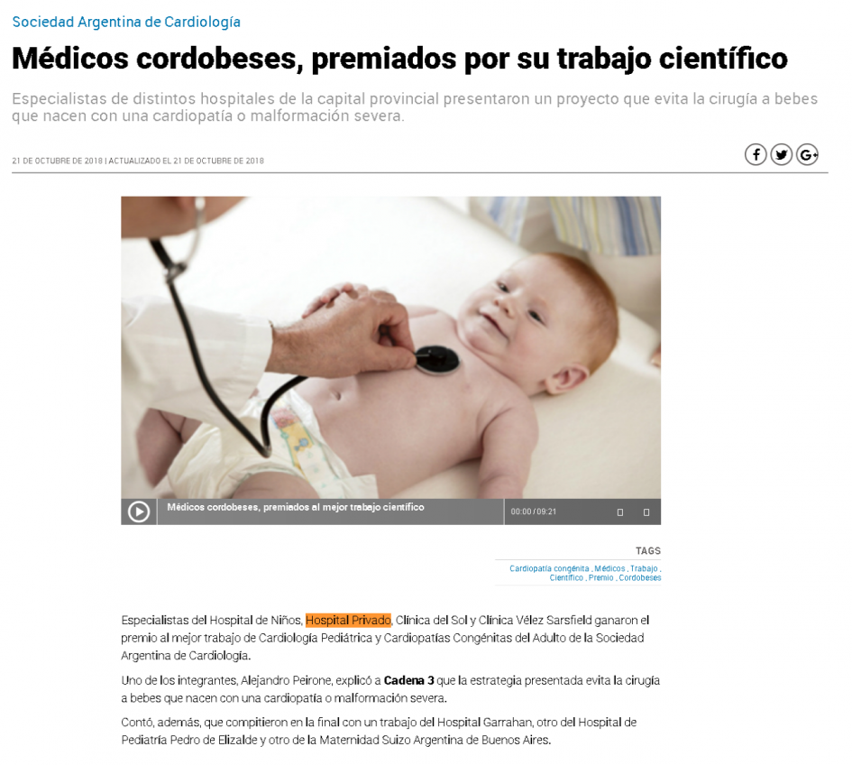 Prensa Hospital Privado Cordoba